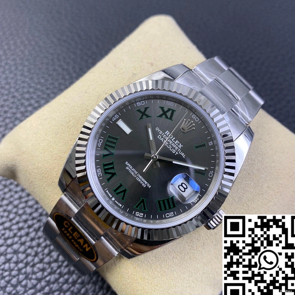 Clean Rolex Dial Grey M126334-0021 Datejust Factory 0507